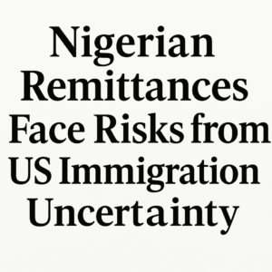 Nigerian Remittances Face Risks from US Immigration Uncertainty